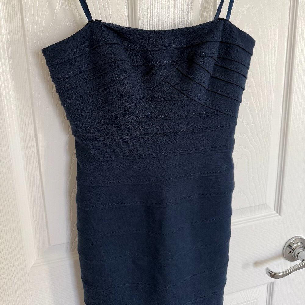 NEW w TAGS Women's Navy Blue Evening/Cocktail Dress Size 2 Strap or Strapless